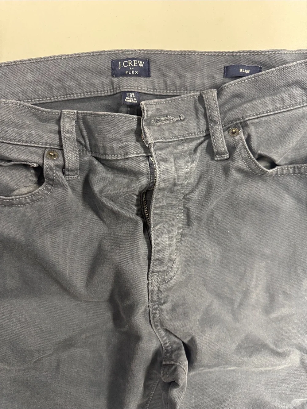 J. Crew Slim Men's Jeans in Charcoal Blue
